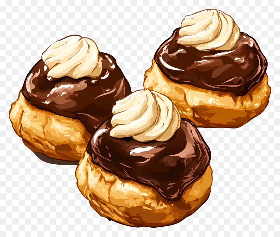 Profiterol，Bocadillos De Crema PNG