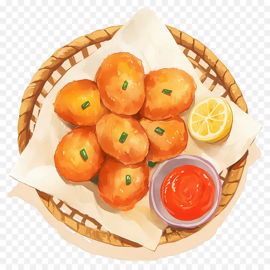 Nuggets De Pollo Frito，Bocadillos Fritos PNG