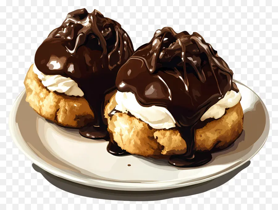 Profiterol，Hojaldre De Crema PNG