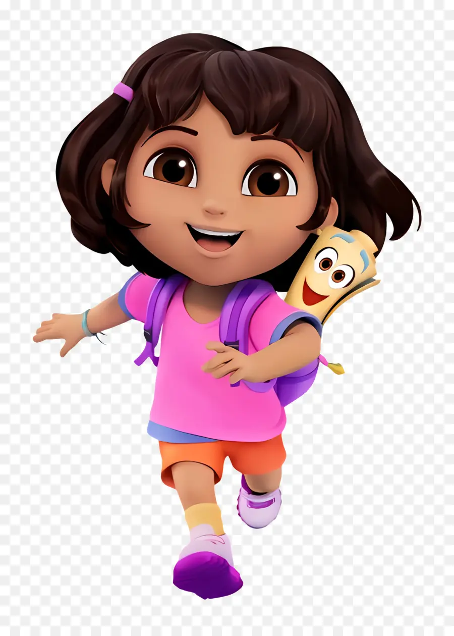 Dora Márquez，Chica 3d Corriendo PNG