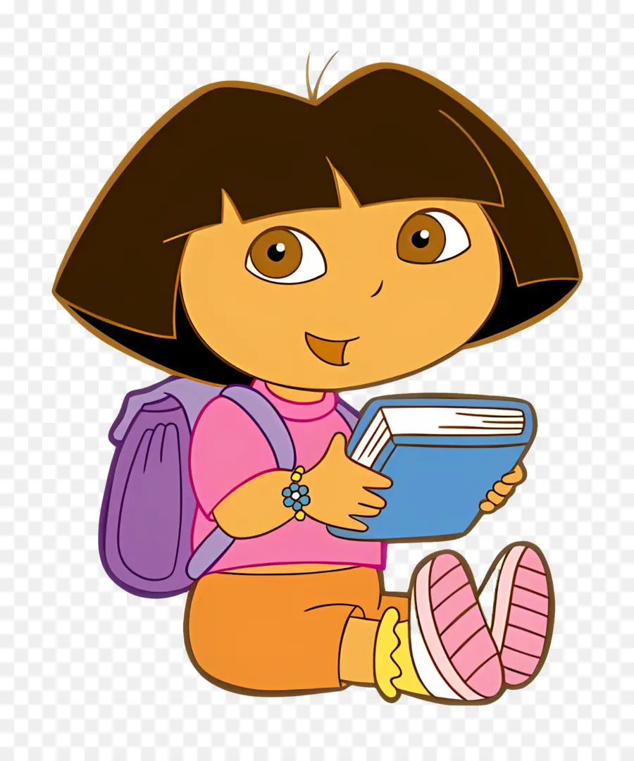 Dora Márquez，Chica Con Libro PNG