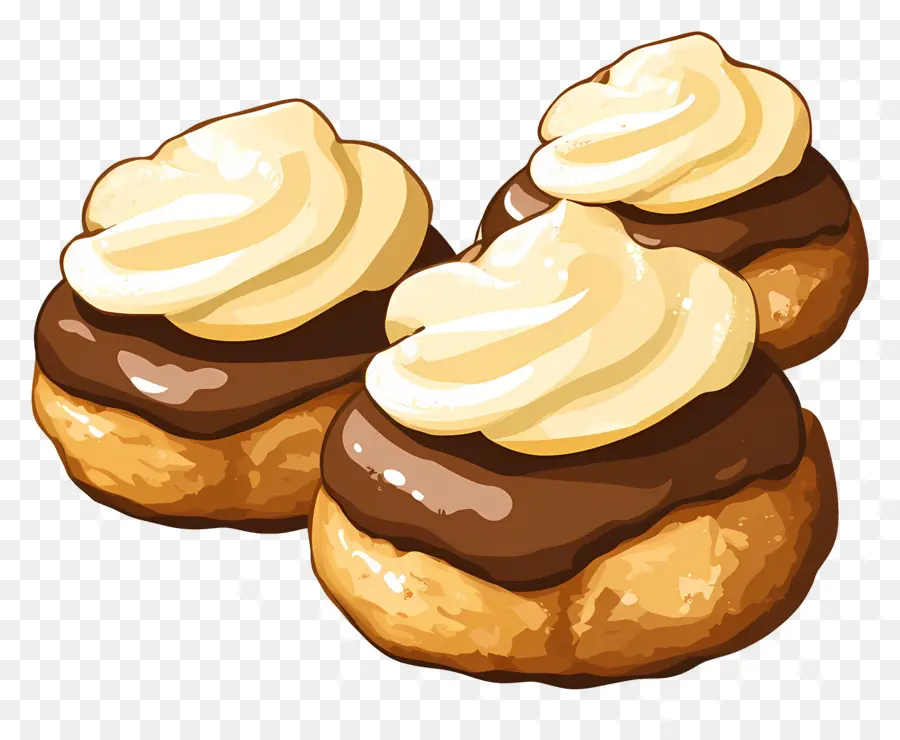 Profiterol，Hojaldre De Crema PNG