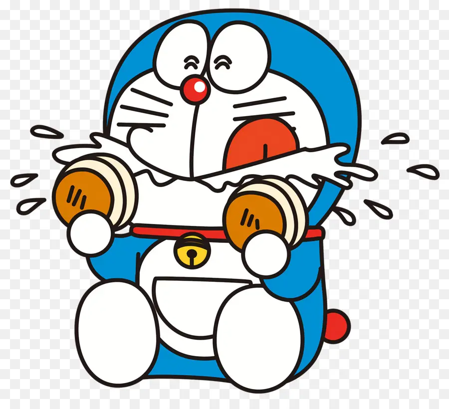 Doraemon，Gato Robótico Azul PNG