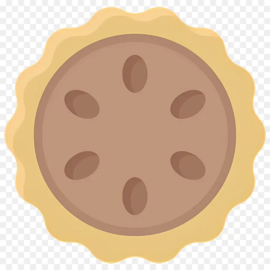 Pastel De Nueces，Galleta Redonda PNG