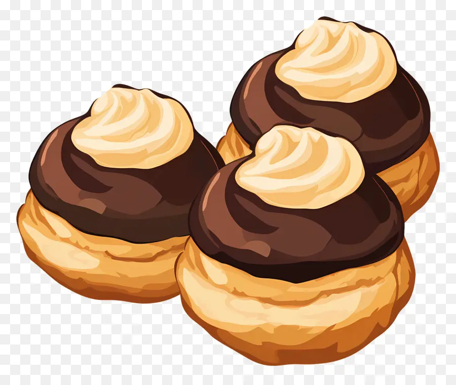 Profiterol，Hojaldre De Crema PNG