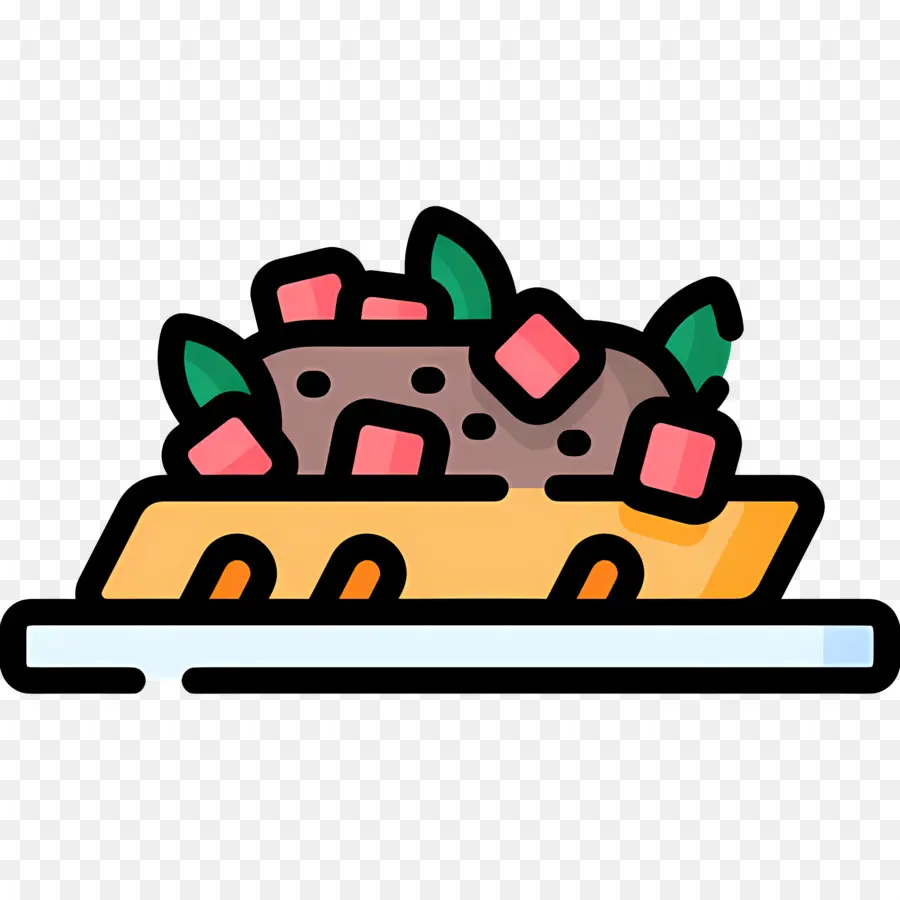 Bruschetta，Pastel De Carne PNG