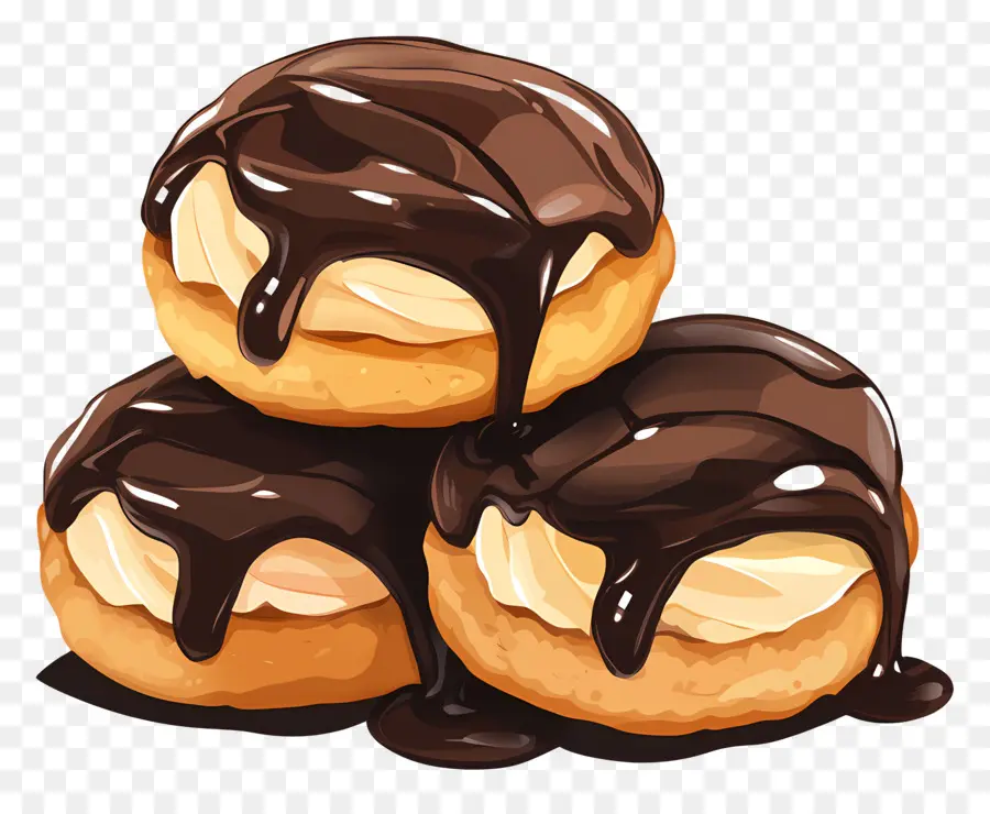 Profiterol，Donut De Chocolate PNG