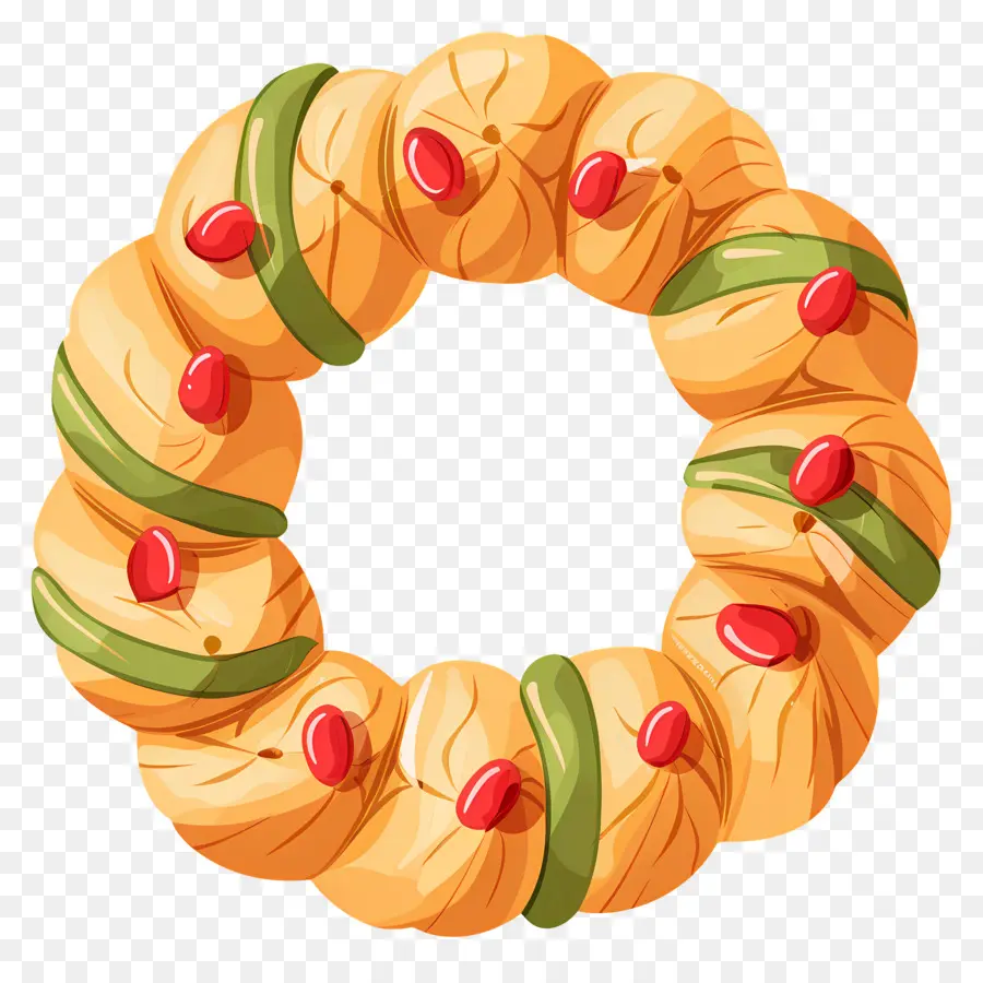 Pan De Navidad Español，Corona De Pan PNG