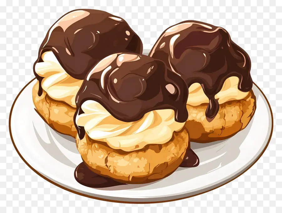 Profiterol，Hojaldre De Crema PNG