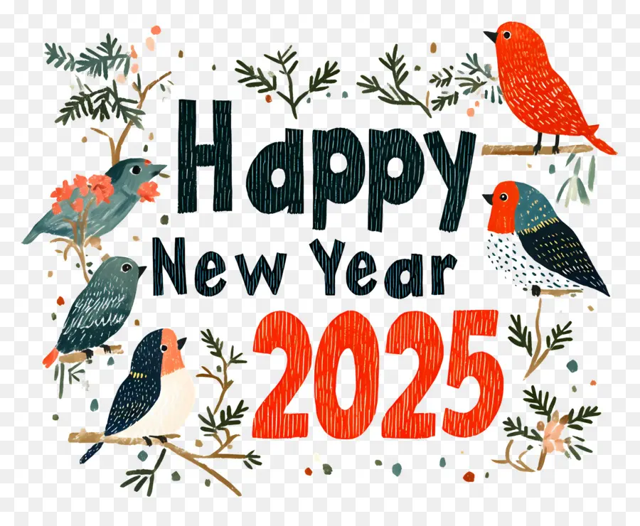 Feliz Año Nuevo，Feliz Año Nuevo 2025 PNG