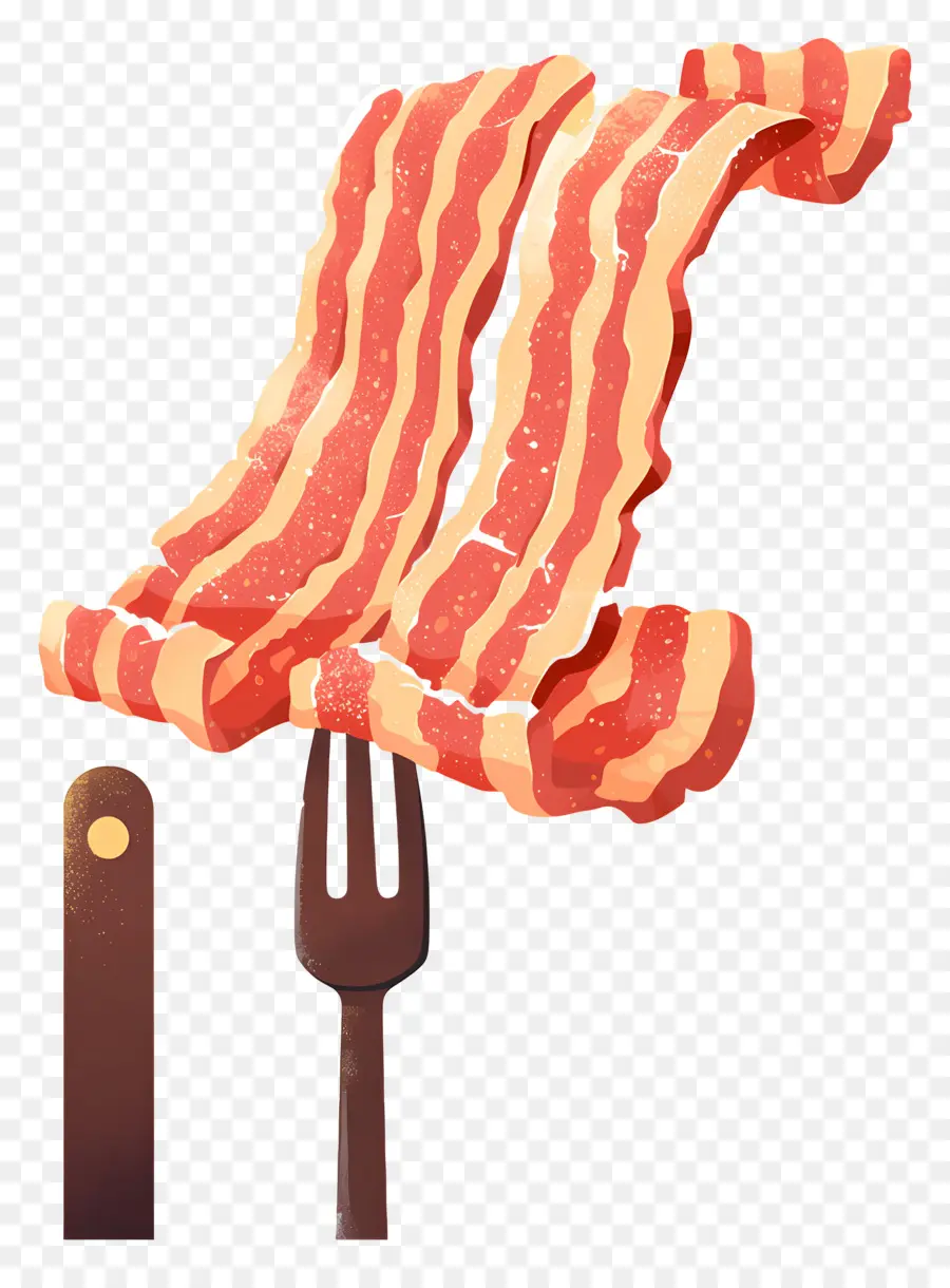 Día Nacional Del Tocino，Tocino En Tenedor PNG