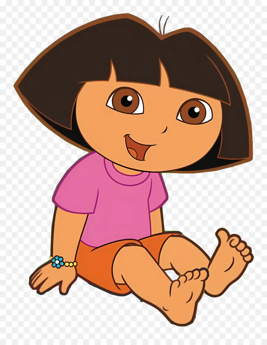 Dora Márquez，Niña Sentada Descalzo PNG