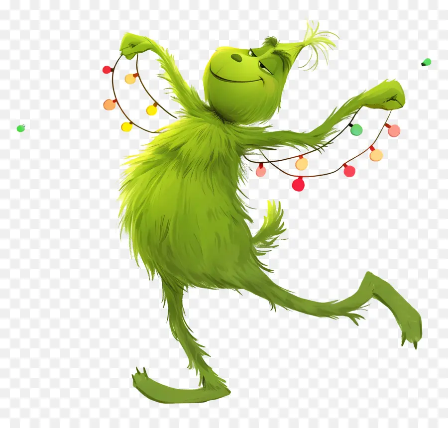 Grinch De Dibujos Animados，Carácter Verde PNG