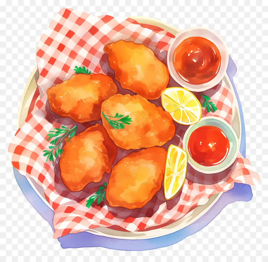 Nuggets De Pollo Frito，Pepitas Fritas PNG