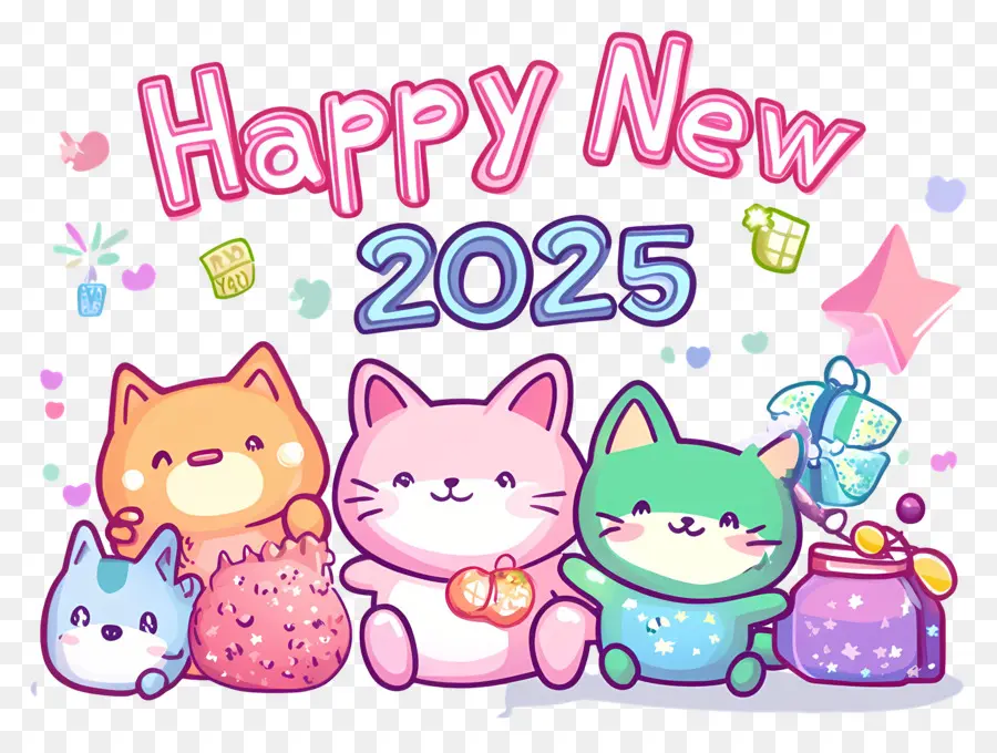 Feliz Año Nuevo，Feliz Año Nuevo 2025 PNG