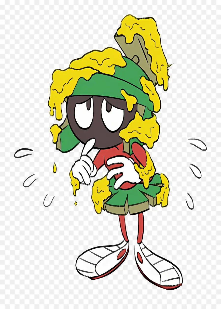 Marvin El Marciano，Personaje De Dibujos Animados Con Queso PNG