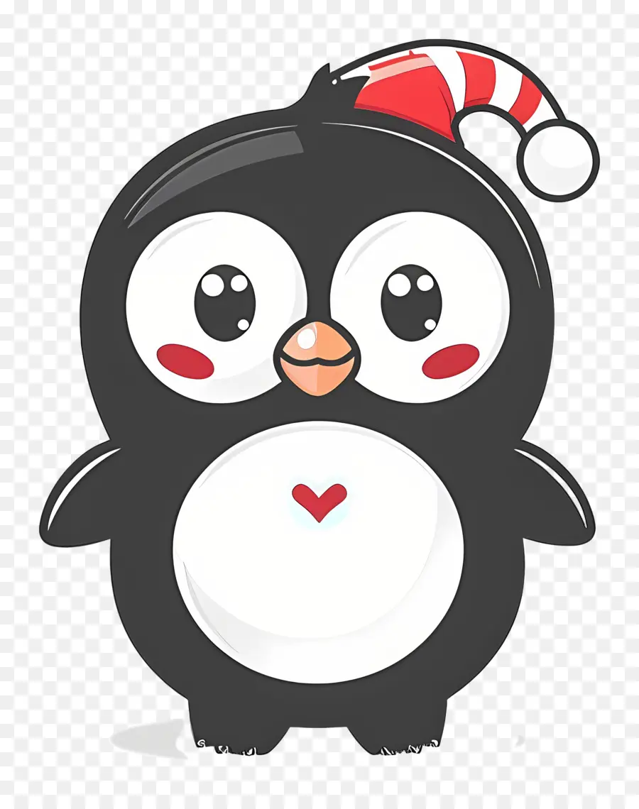 Pingüino De Navidad，Lindo Pingüino PNG