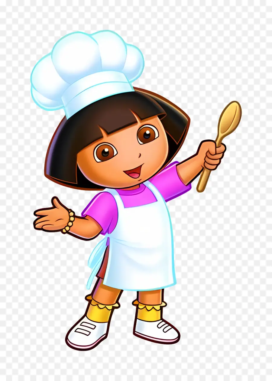 Dora Márquez，Chef De Dibujos Animados PNG