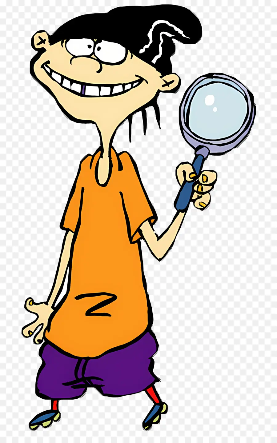 Ed Edd Y Eddy，Personaje De Dibujos Animados Con Lupa PNG