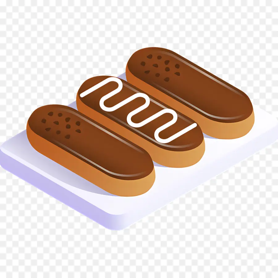 Pastelillo，Canutillos De Chocolate PNG