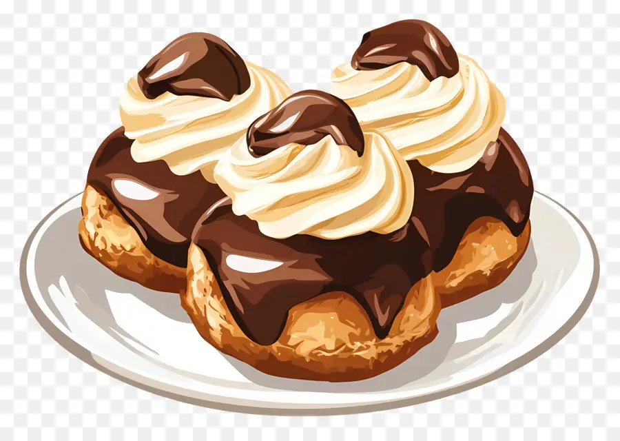 Profiterol，Hojaldre De Crema PNG