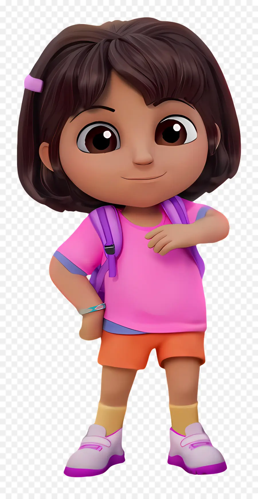 Dora Márquez，Chica De Dibujos Animados Con Mochila PNG