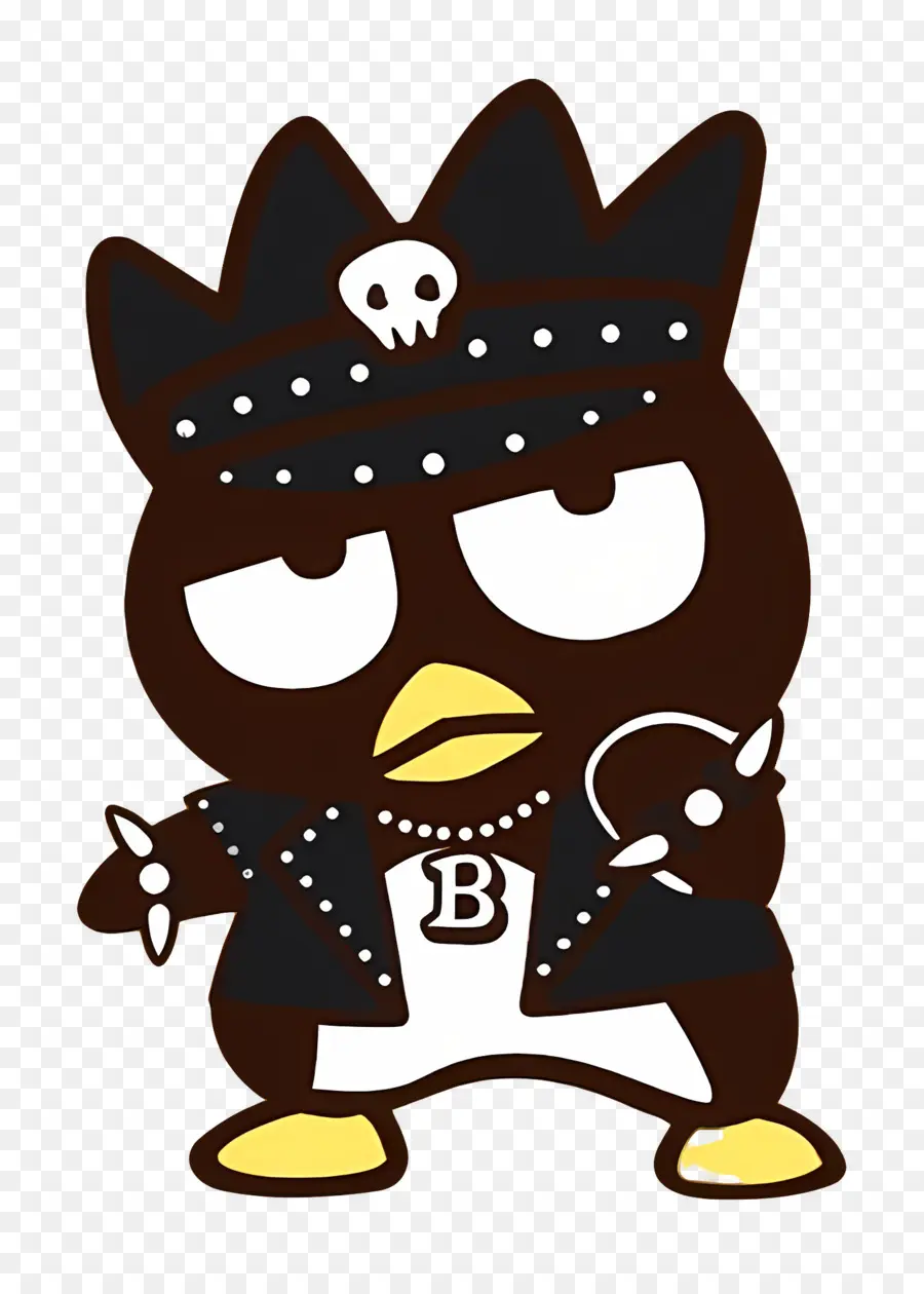 Bad Badtz Maru，Pájaro Negro De Dibujos Animados PNG