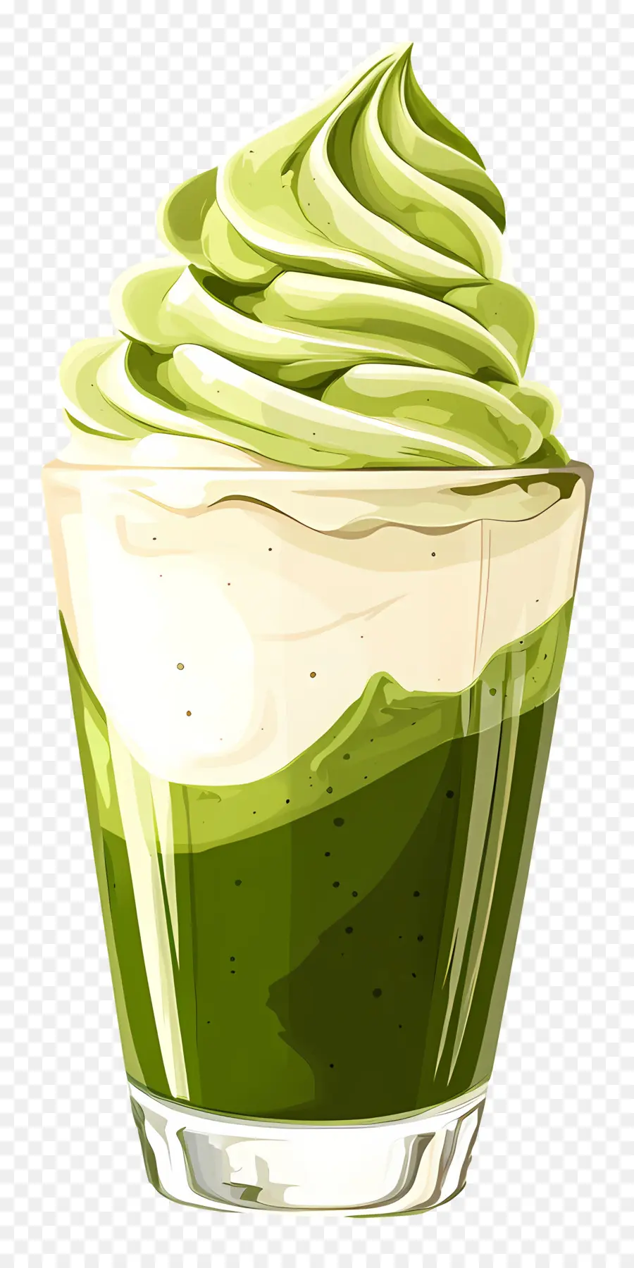 Día Nacional Del Parfait，Postre Verde Con Remolino PNG