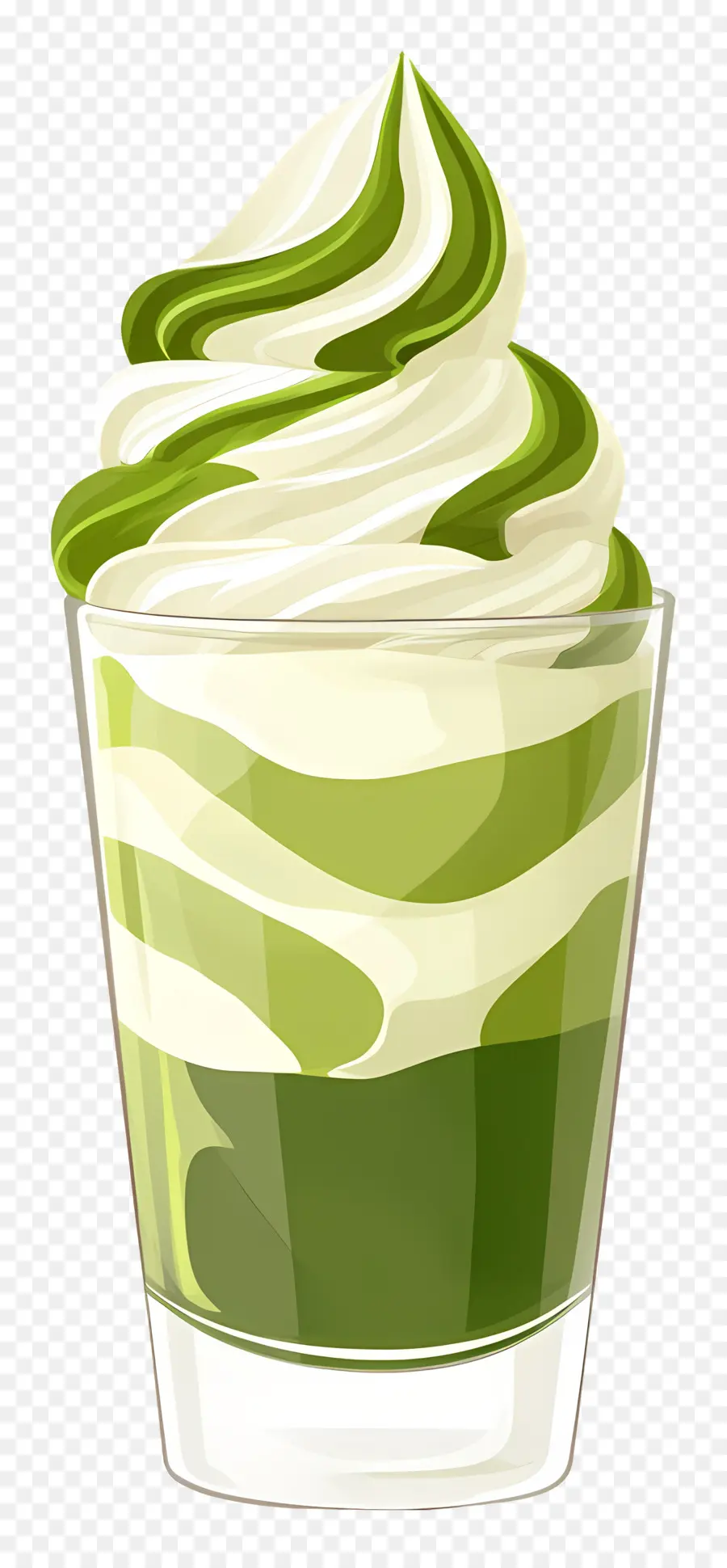 Día Nacional Del Parfait，Postre Verde Con Remolino PNG