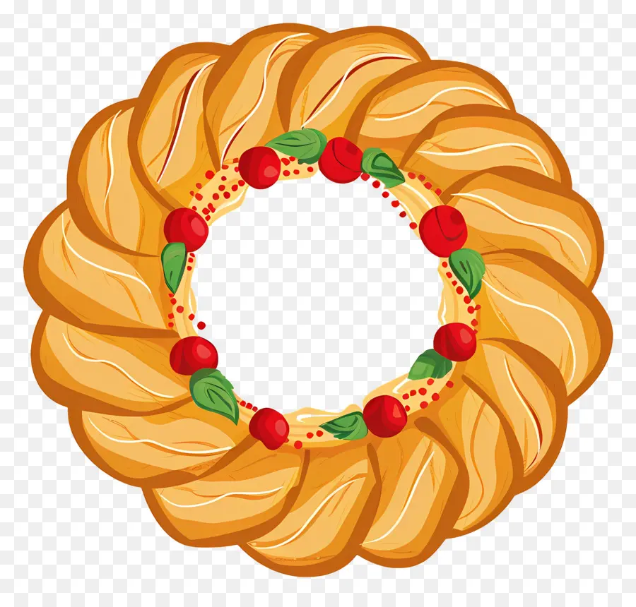 Pan De Navidad Español，Corona De Pastelería PNG