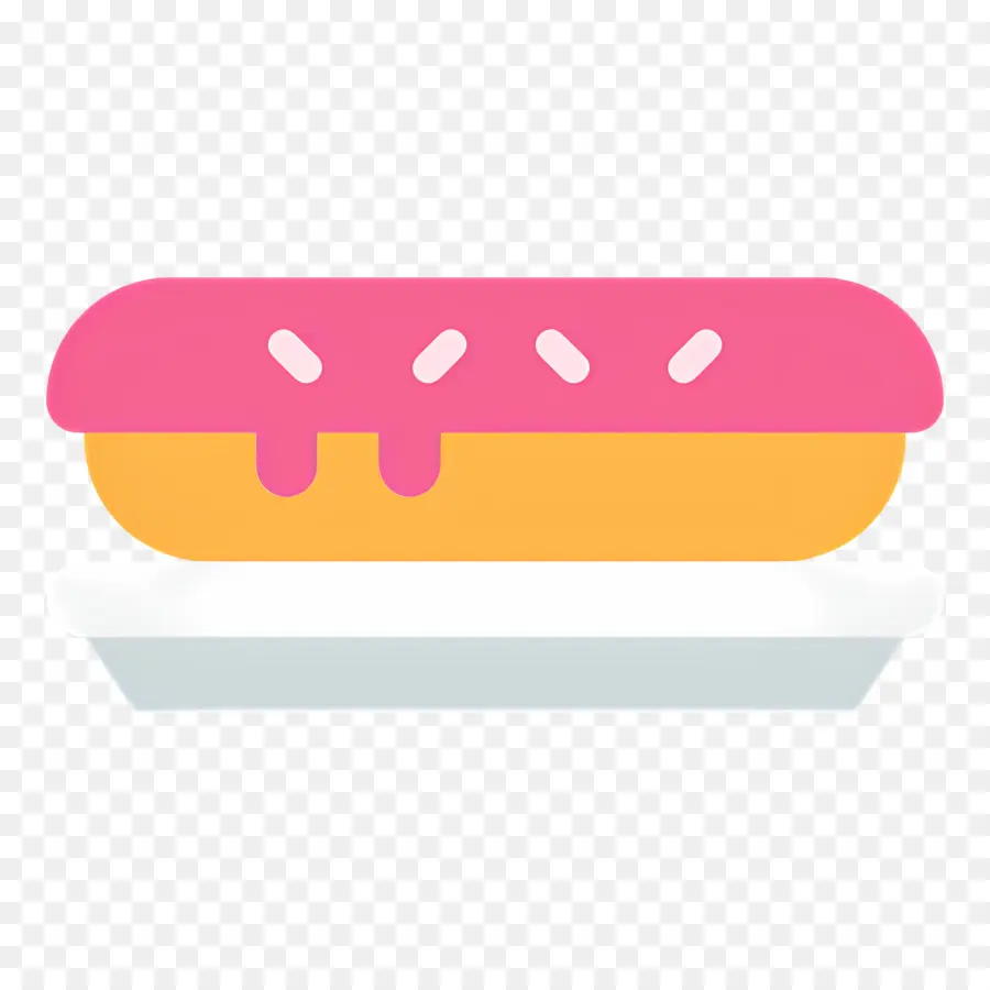 Pastelillo，Donut Helado Rosa PNG