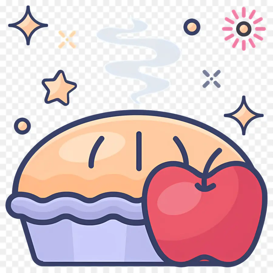 Tarta De Manzana，Horneado PNG