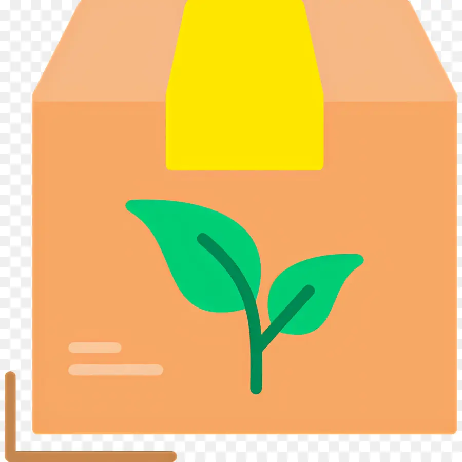 Sostenibilidad，Caja Con Hoja PNG