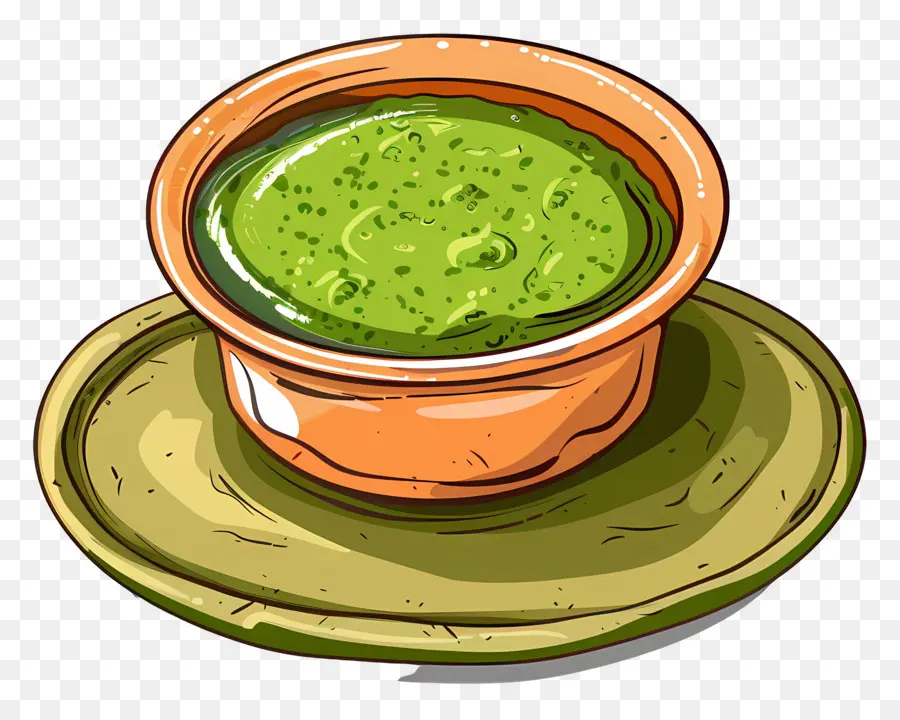 Comida India，Salsa Verde PNG