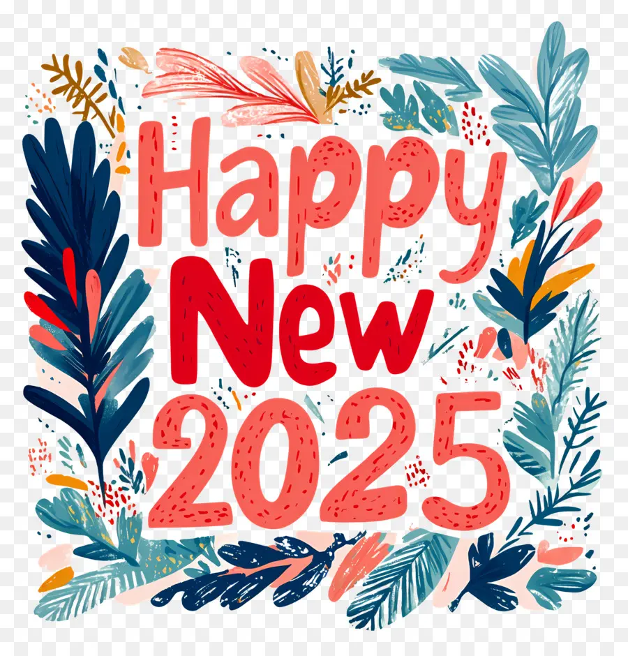 Feliz 2025，Feliz Año Nuevo 2025 PNG