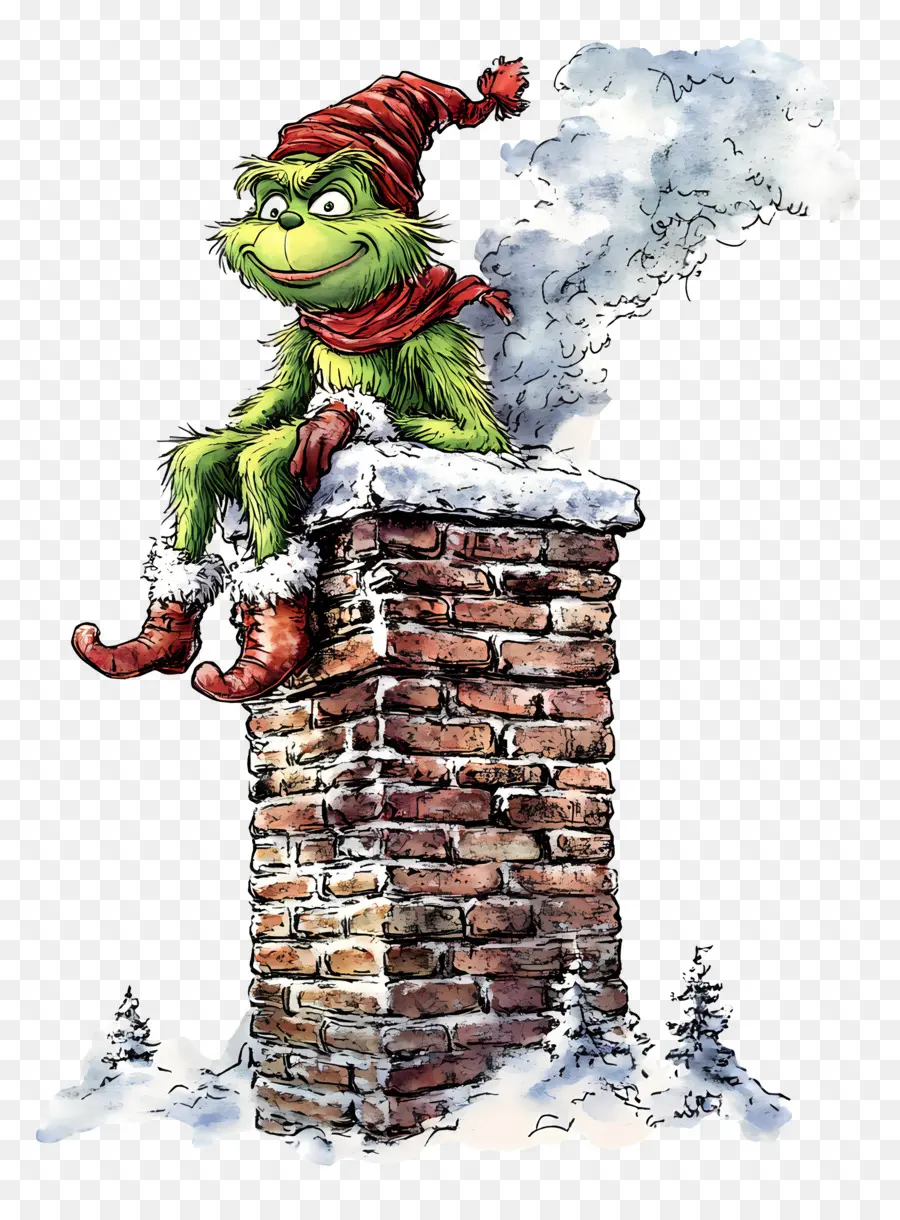 Papá Noel El Grinch，Criatura Verde PNG