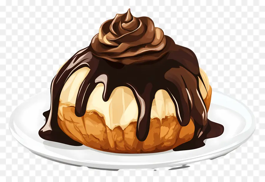 Profiterol，Postre De Chocolate PNG