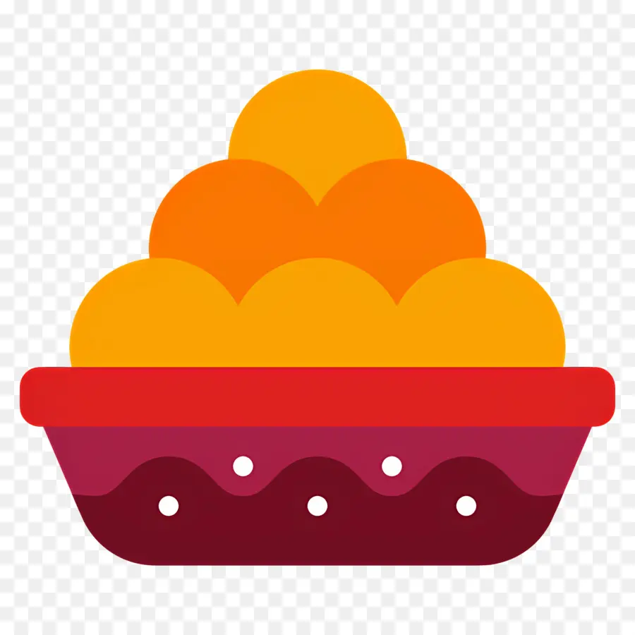 Dulces De Diwali，Bolas Naranjas PNG