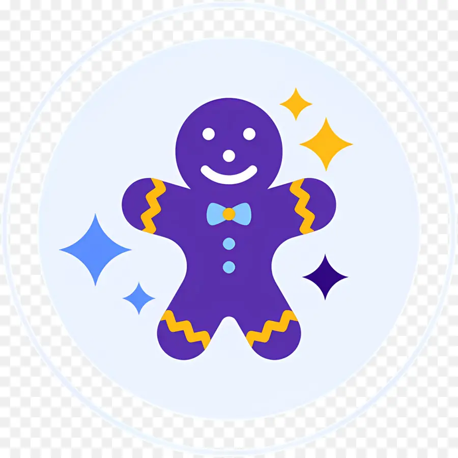 Pan De Jengibre，Hombre De Jengibre Morado PNG