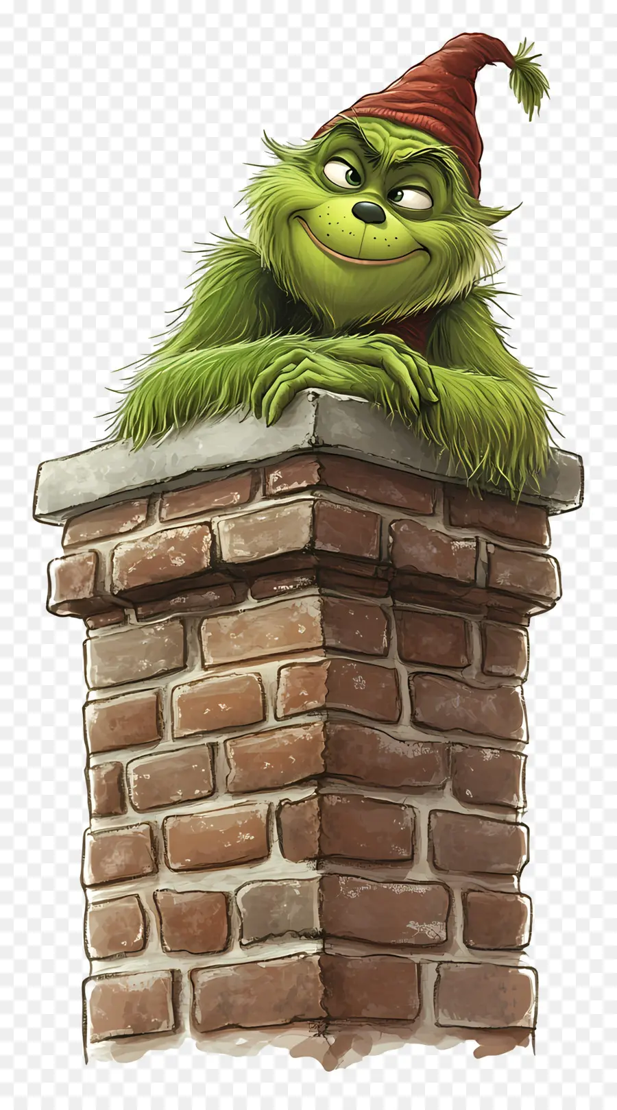 Papá Noel El Grinch，Carácter Verde PNG