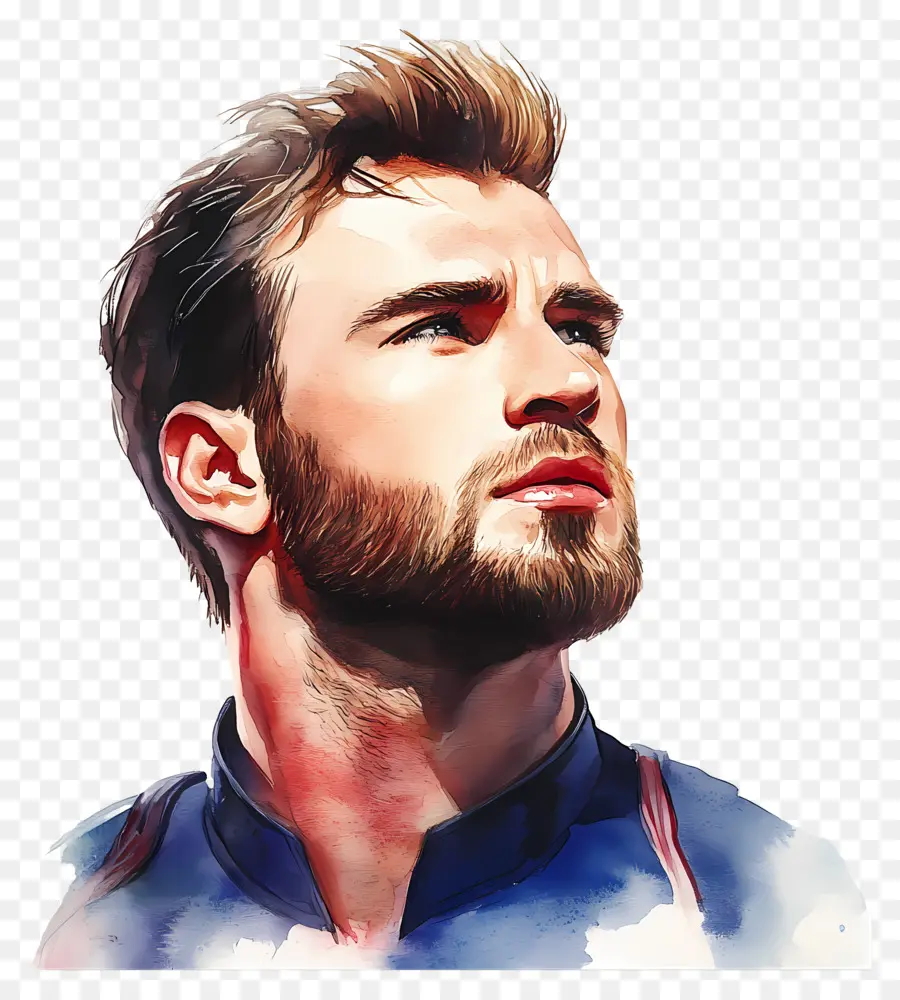 Chris Evans，Ilustración De Retrato PNG