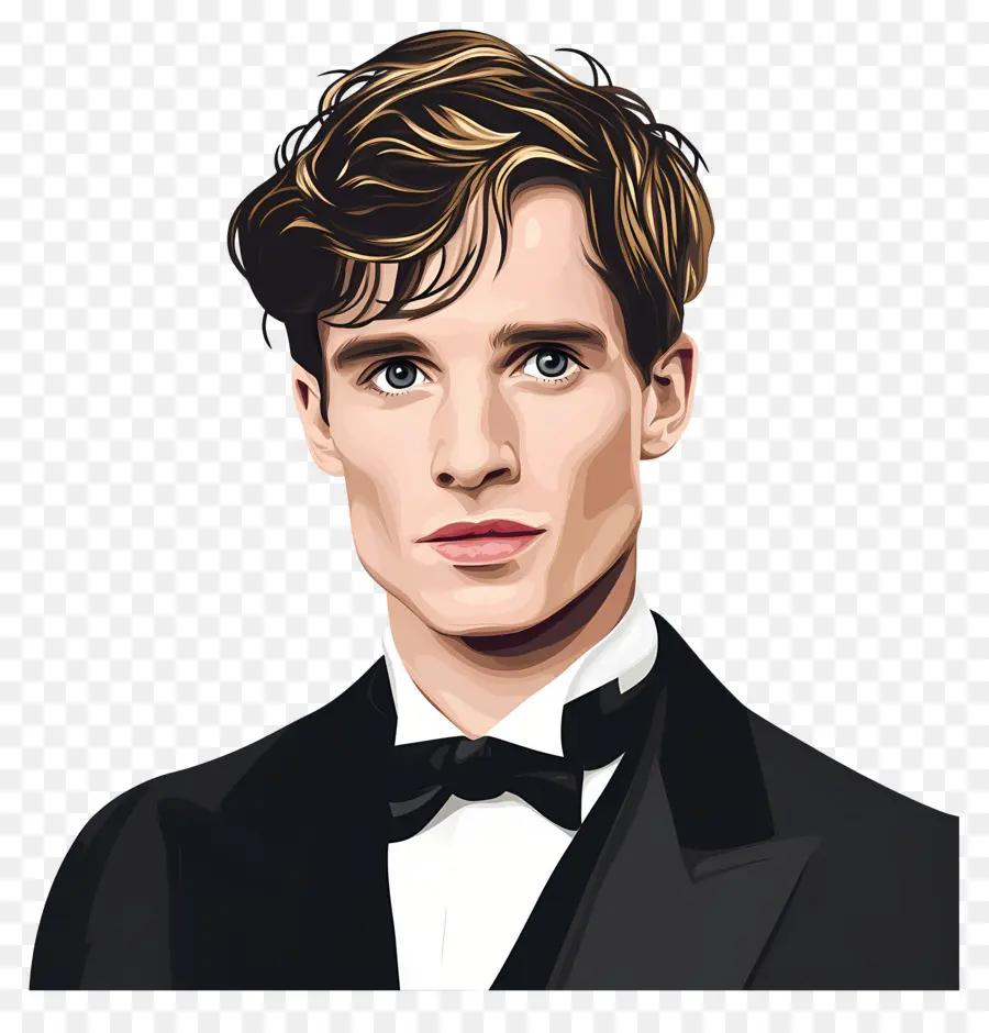 Eddie Redmayne，Hombre Con Estilo En Traje PNG