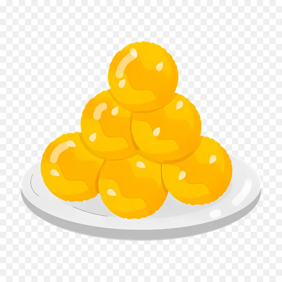 Dulces De Diwali，Bolas De Oro PNG