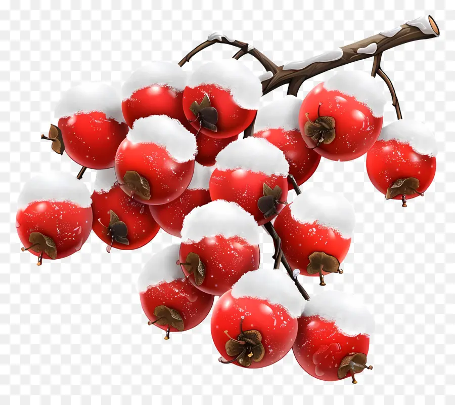 Baya De Invierno，Frutos Rojos PNG