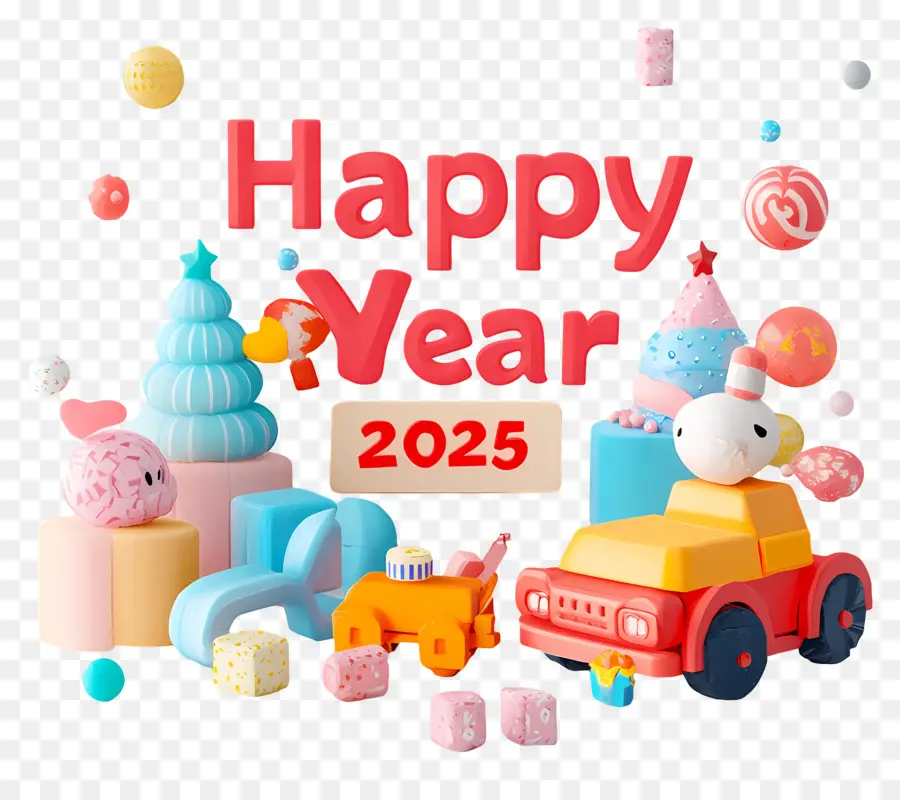 Feliz Año Nuevo，Feliz Año Nuevo 2025 PNG