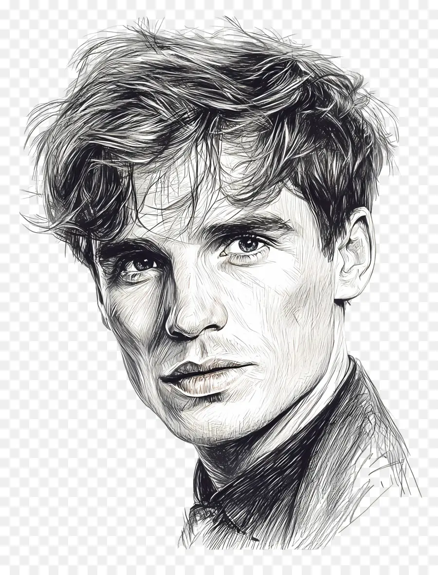 Eddie Redmayne，Bosquejo De Un Hombre PNG