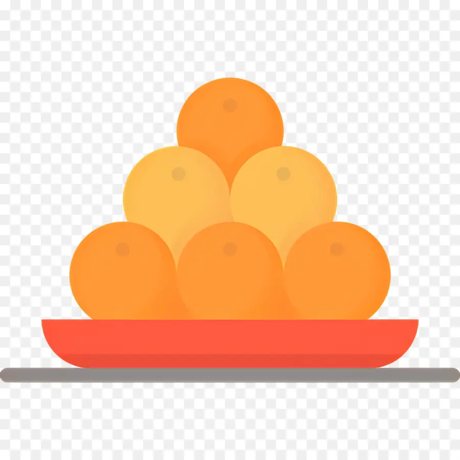 Dulces De Diwali，Naranjas En Plato PNG