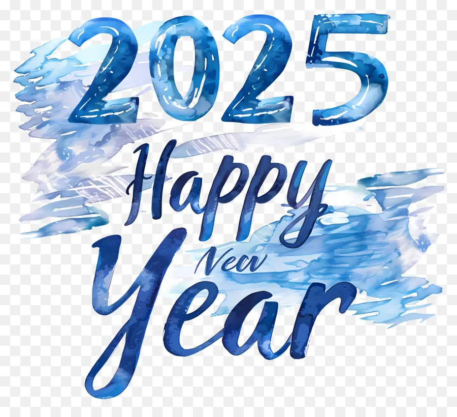 Año Nuevo 2025，Texto De Feliz Año Nuevo 2025 PNG