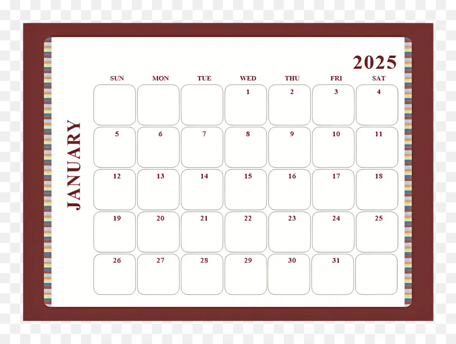 Calendario Enero 2025，Calendario De Enero PNG