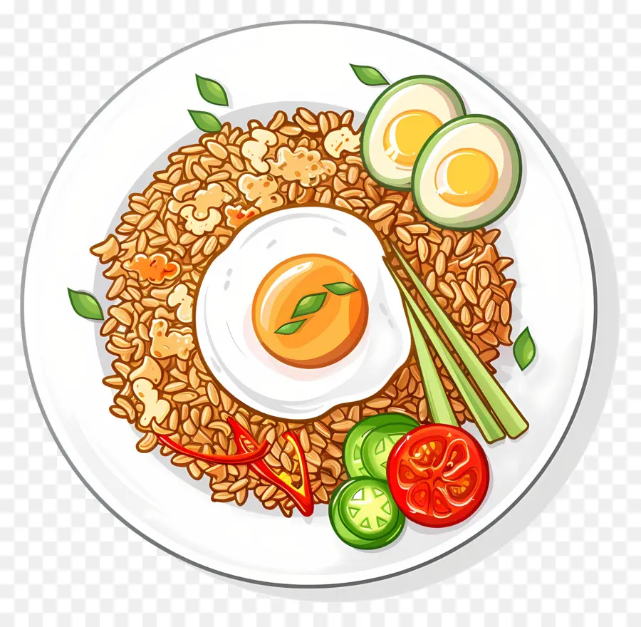 Nasi Goreng，Arroz Y Huevo Con Limoncillo PNG